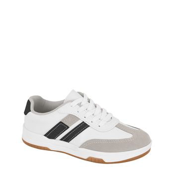 Tenis-Casual-Branco-e-Cinza-Kids-Cadarco-|-Molekinho-Tamanho--28---Cor--BRANCO-0